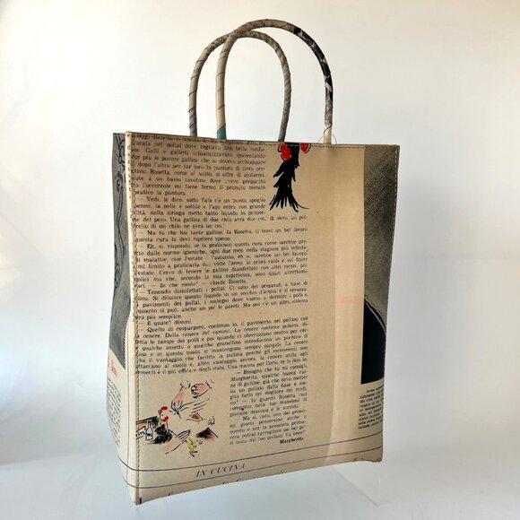 Bottega Veneta Small The Newspaper Leather Shopper Bag - Picture 4 of 16